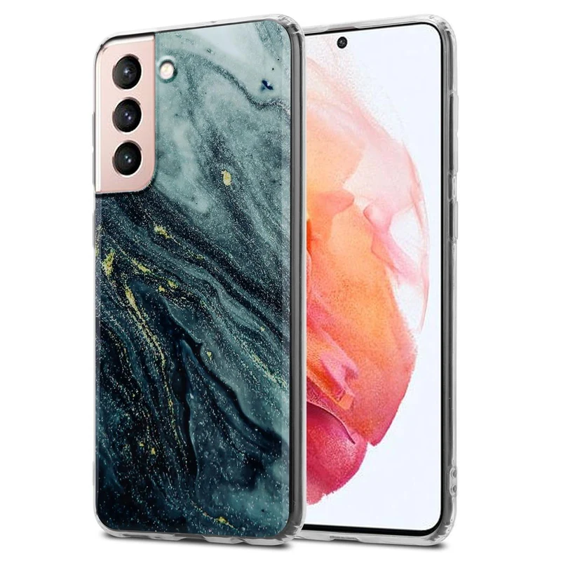 Cadorabo Hülle kompatibel mit Samsung Galaxy S21 5G Schutzhülle aus TPU Silikon mit Muster Mosaik