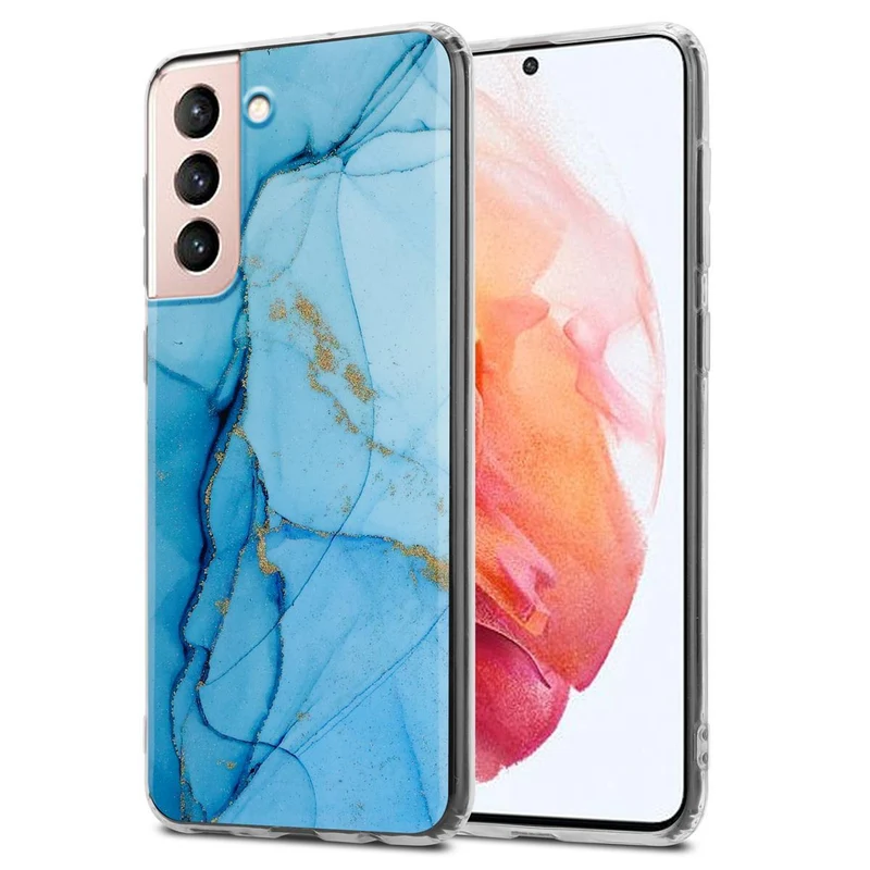 Cadorabo Hülle kompatibel mit Samsung Galaxy S21 5G Schutzhülle aus TPU Silikon mit Muster Mosaik