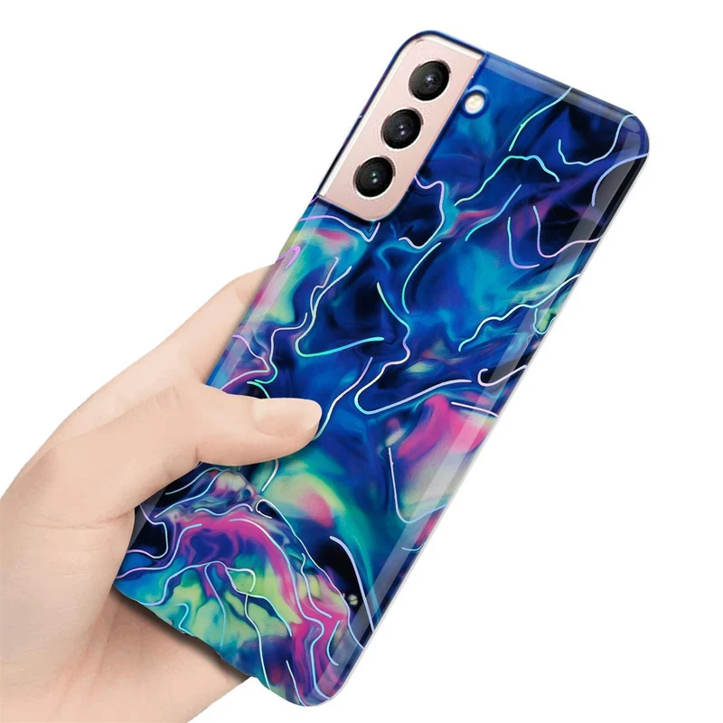 Cadorabo Hülle kompatibel mit Samsung Galaxy S21 5G Schutzhülle aus TPU Silikon mit Muster Mosaik