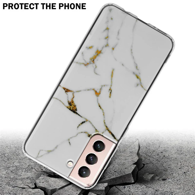 Cadorabo Hülle kompatibel mit Samsung Galaxy S21 5G Schutzhülle aus TPU Silikon mit Muster Mosaik