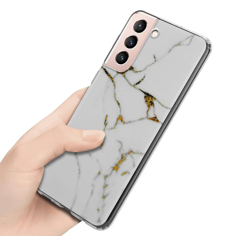 Cadorabo Hülle kompatibel mit Samsung Galaxy S21 5G Schutzhülle aus TPU Silikon mit Muster Mosaik
