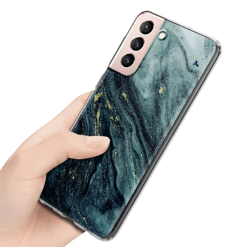 Cadorabo Hülle kompatibel mit Samsung Galaxy S21 5G Schutzhülle aus TPU Silikon mit Muster Mosaik