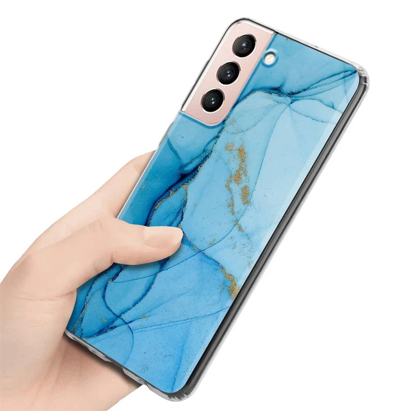 Cadorabo Hülle kompatibel mit Samsung Galaxy S21 5G Schutzhülle aus TPU Silikon mit Muster Mosaik