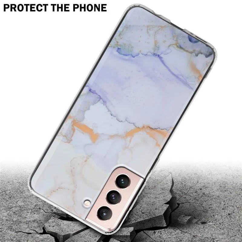 Cadorabo Hülle kompatibel mit Samsung Galaxy S21 5G Schutzhülle aus TPU Silikon mit Muster Mosaik