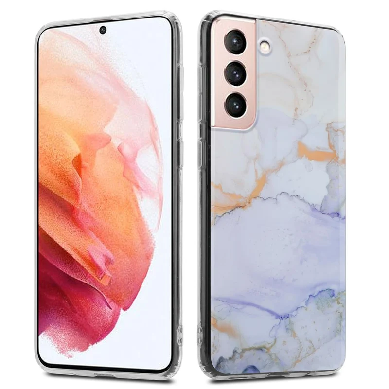 Cadorabo Hülle kompatibel mit Samsung Galaxy S21 5G Schutzhülle aus TPU Silikon mit Muster Mosaik