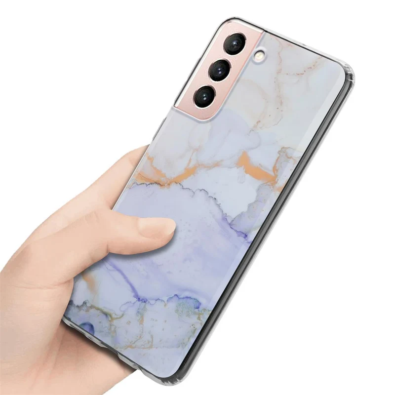 Cadorabo Hülle kompatibel mit Samsung Galaxy S21 5G Schutzhülle aus TPU Silikon mit Muster Mosaik