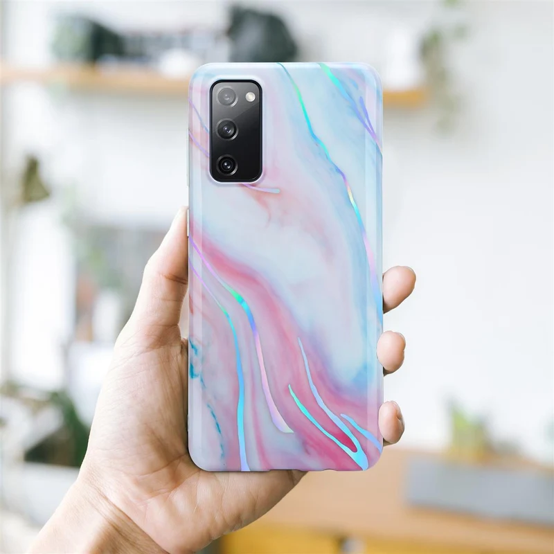 Cadorabo Hülle kompatibel mit Samsung Galaxy S20 FE Schutzhülle aus TPU Silikon mit Muster Mosaik