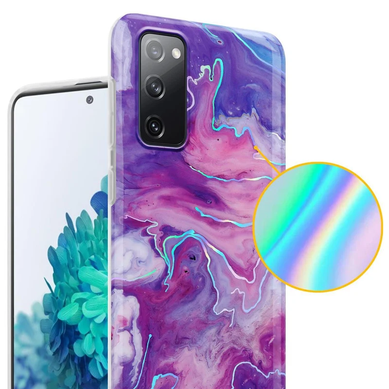 Cadorabo Hülle kompatibel mit Samsung Galaxy S20 FE Schutzhülle aus TPU Silikon mit Muster Mosaik