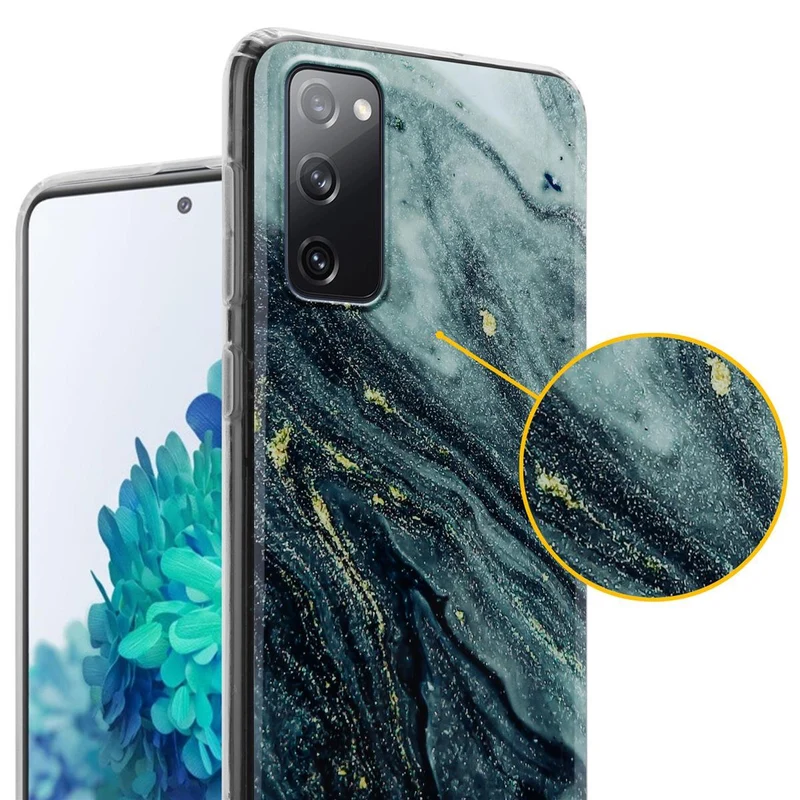 Cadorabo Hülle kompatibel mit Samsung Galaxy S20 FE Schutzhülle aus TPU Silikon mit Muster Mosaik
