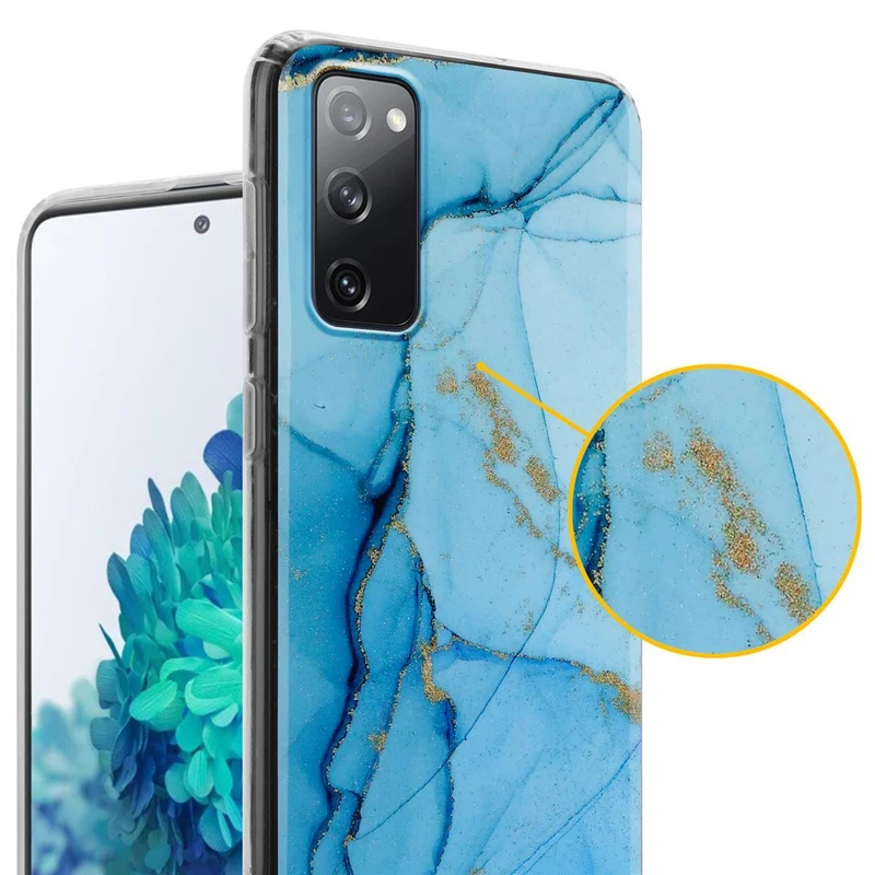 Cadorabo Hülle kompatibel mit Samsung Galaxy S20 FE Schutzhülle aus TPU Silikon mit Muster Mosaik