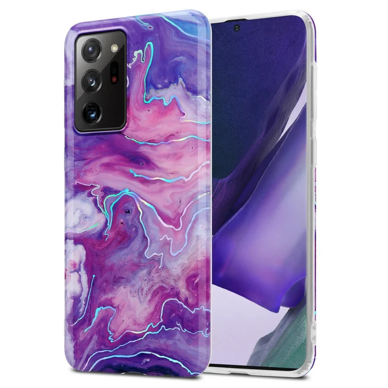Cadorabo Hülle kompatibel mit Samsung Galaxy NOTE 20 ULTRA Schutzhülle aus TPU Silikon mit Muster Mosaik