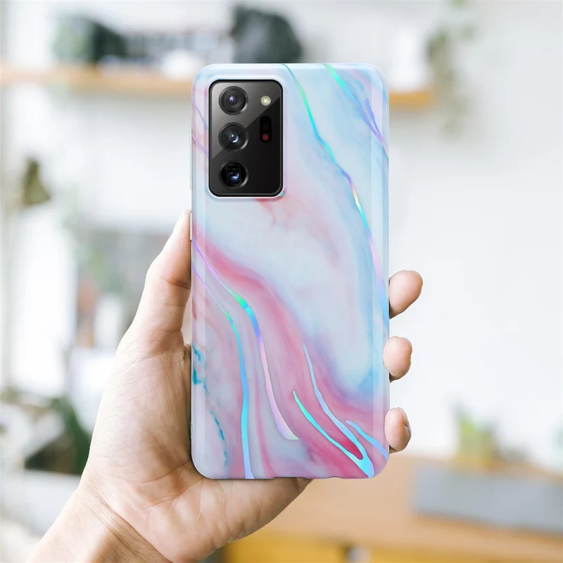 Cadorabo Hülle kompatibel mit Samsung Galaxy NOTE 20 ULTRA Schutzhülle aus TPU Silikon mit Muster Mosaik