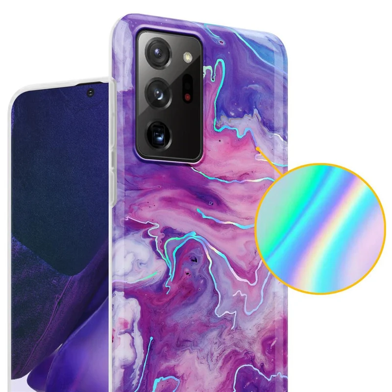 Cadorabo Hülle kompatibel mit Samsung Galaxy NOTE 20 ULTRA Schutzhülle aus TPU Silikon mit Muster Mosaik