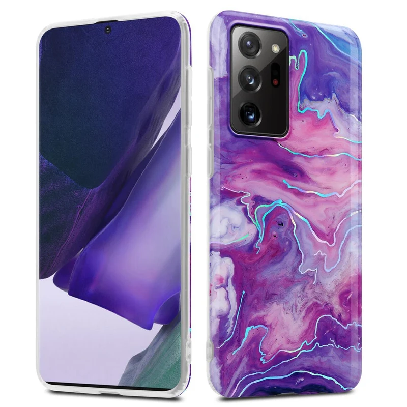 Cadorabo Hülle kompatibel mit Samsung Galaxy NOTE 20 ULTRA Schutzhülle aus TPU Silikon mit Muster Mosaik