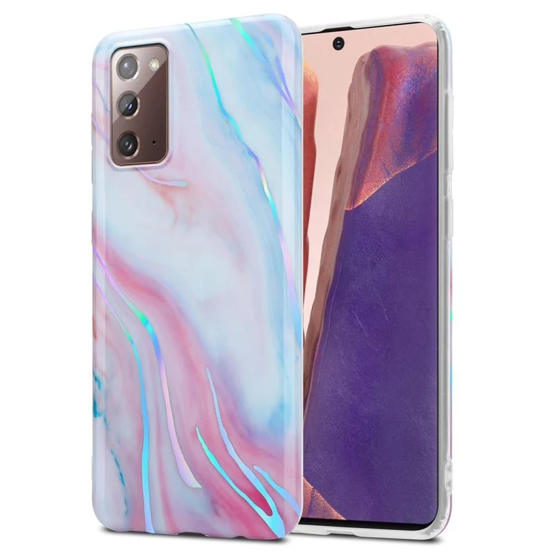 Cadorabo Hülle kompatibel mit Samsung Galaxy NOTE 20 Schutzhülle aus TPU Silikon mit Muster Mosaik