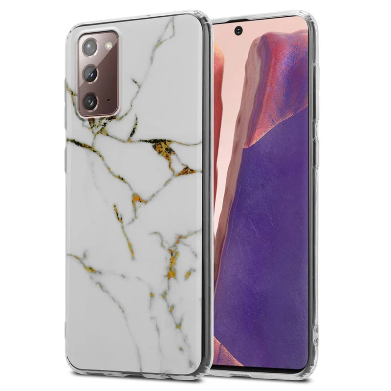 Cadorabo Hülle kompatibel mit Samsung Galaxy NOTE 20 Schutzhülle aus TPU Silikon mit Muster Mosaik