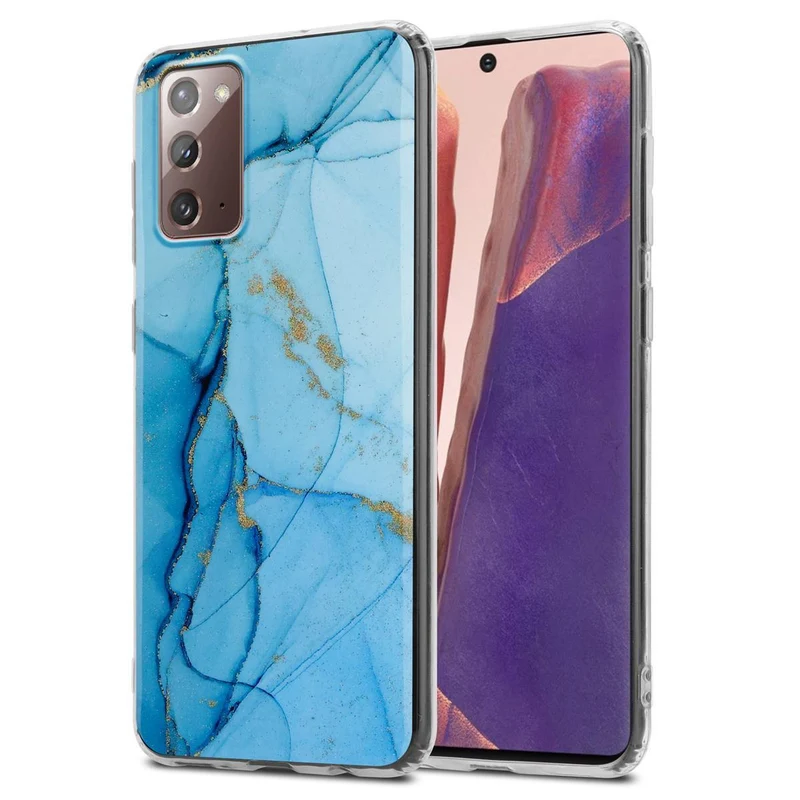 Cadorabo Hülle kompatibel mit Samsung Galaxy NOTE 20 Schutzhülle aus TPU Silikon mit Muster Mosaik