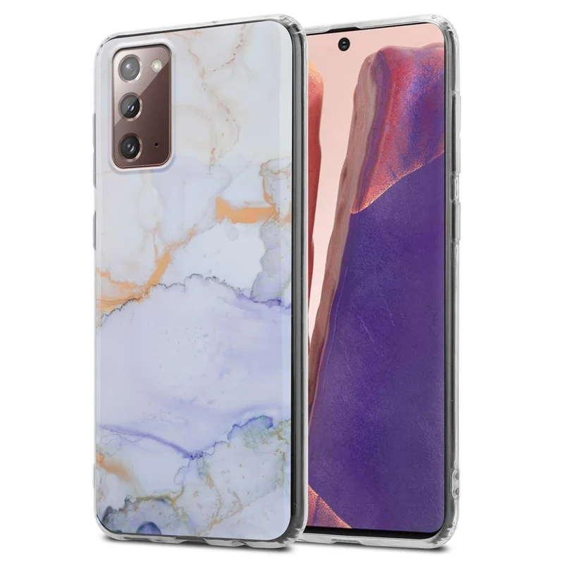 Cadorabo Hülle kompatibel mit Samsung Galaxy NOTE 20 Schutzhülle aus TPU Silikon mit Muster Mosaik