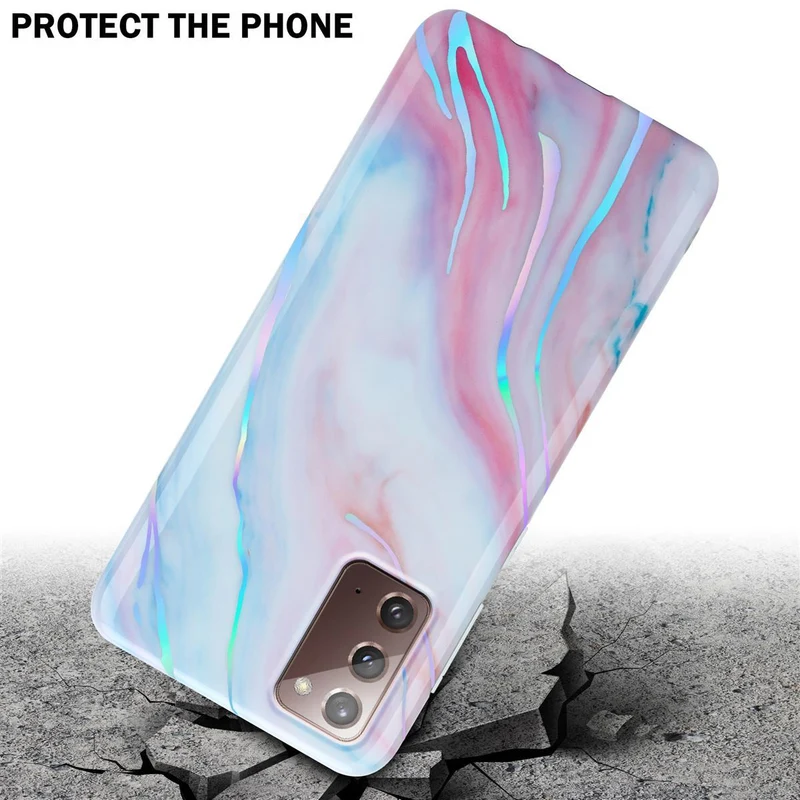 Cadorabo Hülle kompatibel mit Samsung Galaxy NOTE 20 Schutzhülle aus TPU Silikon mit Muster Mosaik