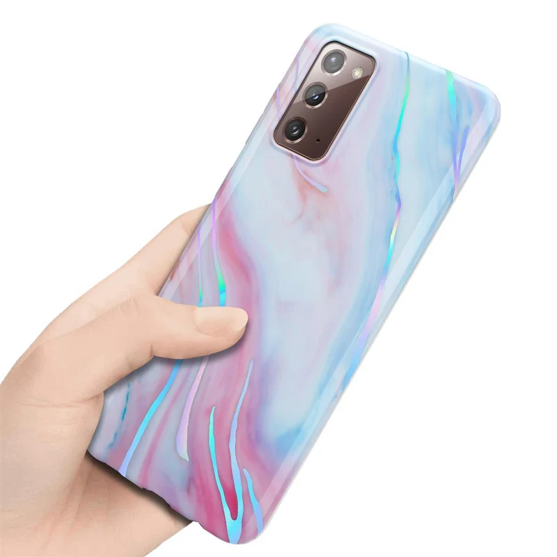 Cadorabo Hülle kompatibel mit Samsung Galaxy NOTE 20 Schutzhülle aus TPU Silikon mit Muster Mosaik