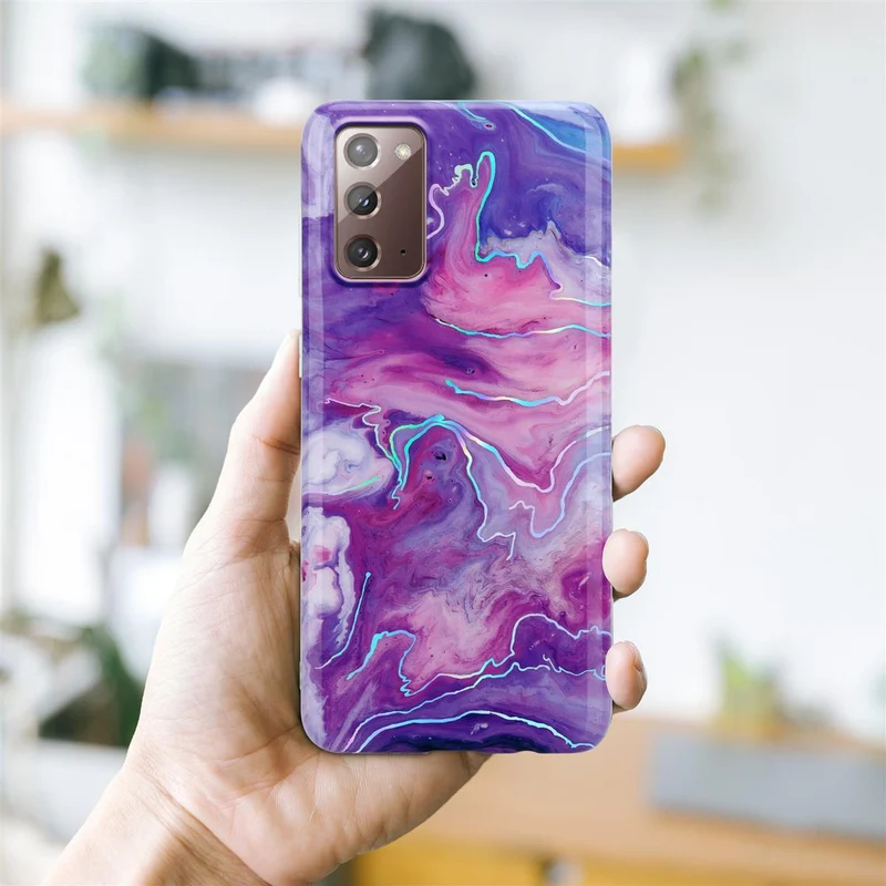 Cadorabo Hülle kompatibel mit Samsung Galaxy NOTE 20 Schutzhülle aus TPU Silikon mit Muster Mosaik