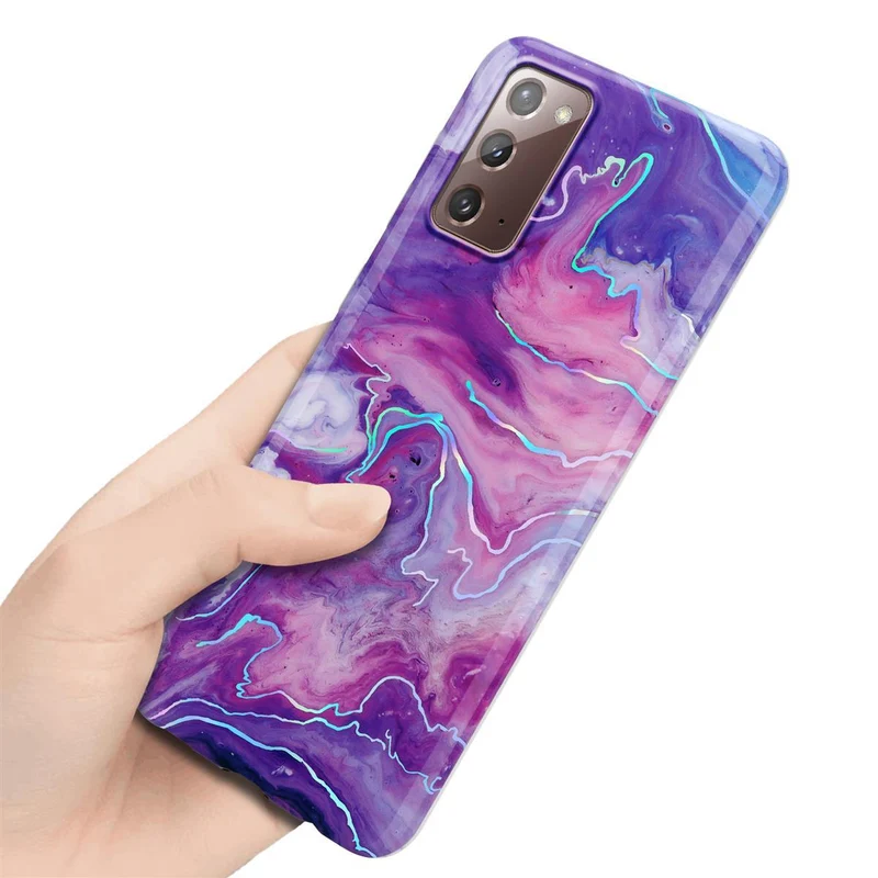 Cadorabo Hülle kompatibel mit Samsung Galaxy NOTE 20 Schutzhülle aus TPU Silikon mit Muster Mosaik