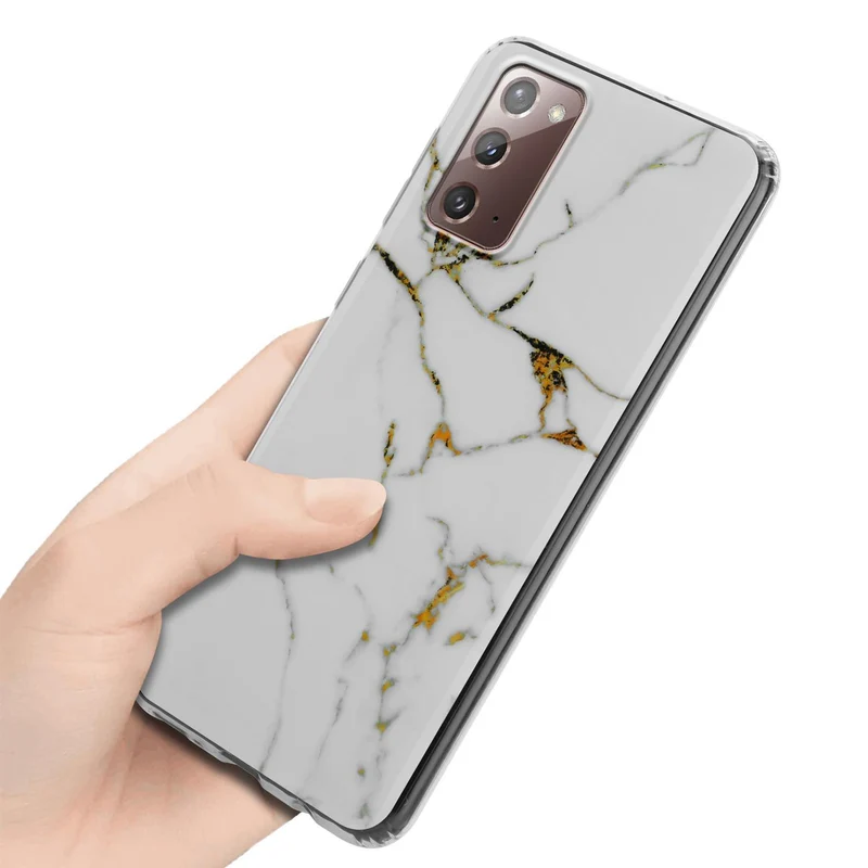 Cadorabo Hülle kompatibel mit Samsung Galaxy NOTE 20 Schutzhülle aus TPU Silikon mit Muster Mosaik
