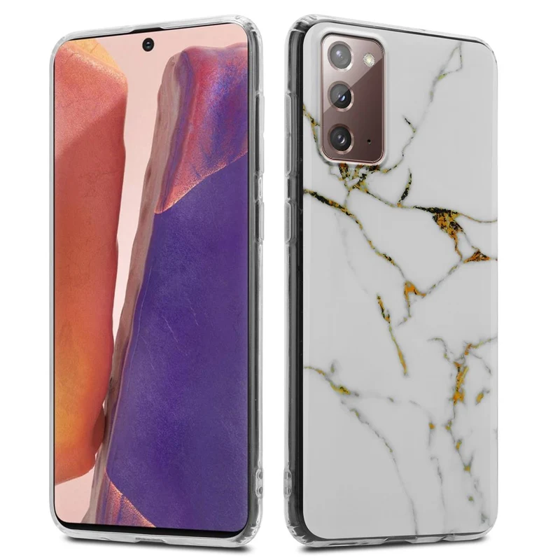 Cadorabo Hülle kompatibel mit Samsung Galaxy NOTE 20 Schutzhülle aus TPU Silikon mit Muster Mosaik