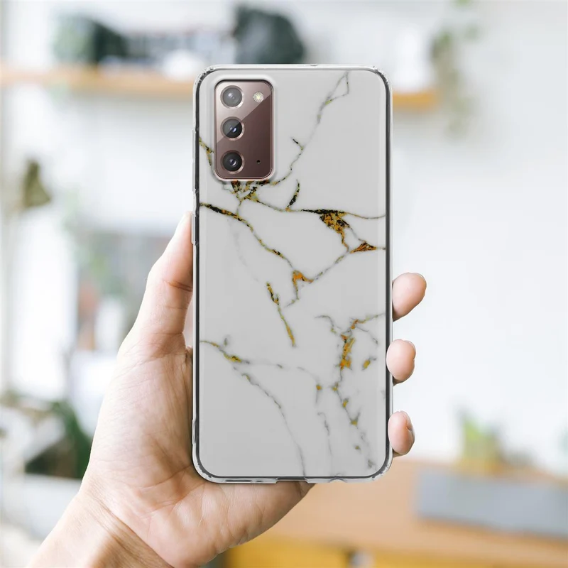 Cadorabo Hülle kompatibel mit Samsung Galaxy NOTE 20 Schutzhülle aus TPU Silikon mit Muster Mosaik