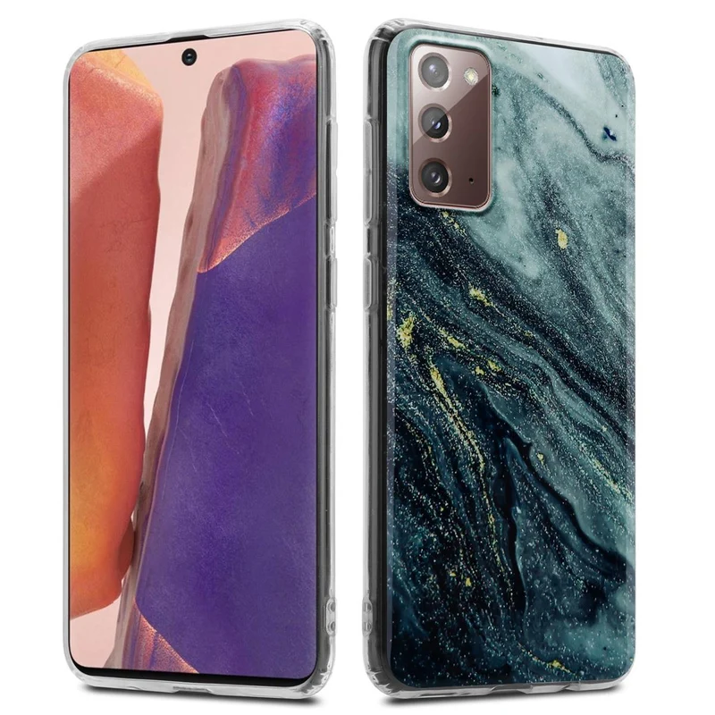 Cadorabo Hülle kompatibel mit Samsung Galaxy NOTE 20 Schutzhülle aus TPU Silikon mit Muster Mosaik