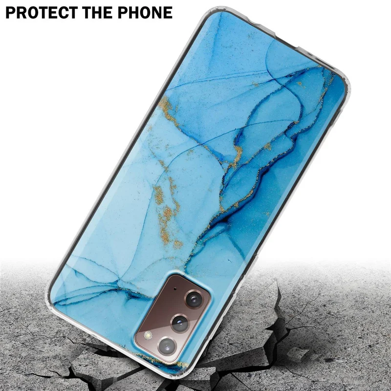 Cadorabo Hülle kompatibel mit Samsung Galaxy NOTE 20 Schutzhülle aus TPU Silikon mit Muster Mosaik