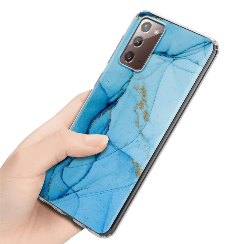 Cadorabo Hülle kompatibel mit Samsung Galaxy NOTE 20 Schutzhülle aus TPU Silikon mit Muster Mosaik