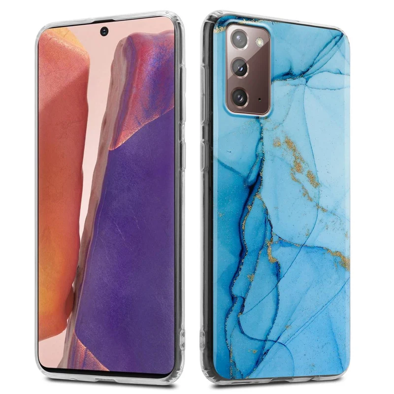 Cadorabo Hülle kompatibel mit Samsung Galaxy NOTE 20 Schutzhülle aus TPU Silikon mit Muster Mosaik