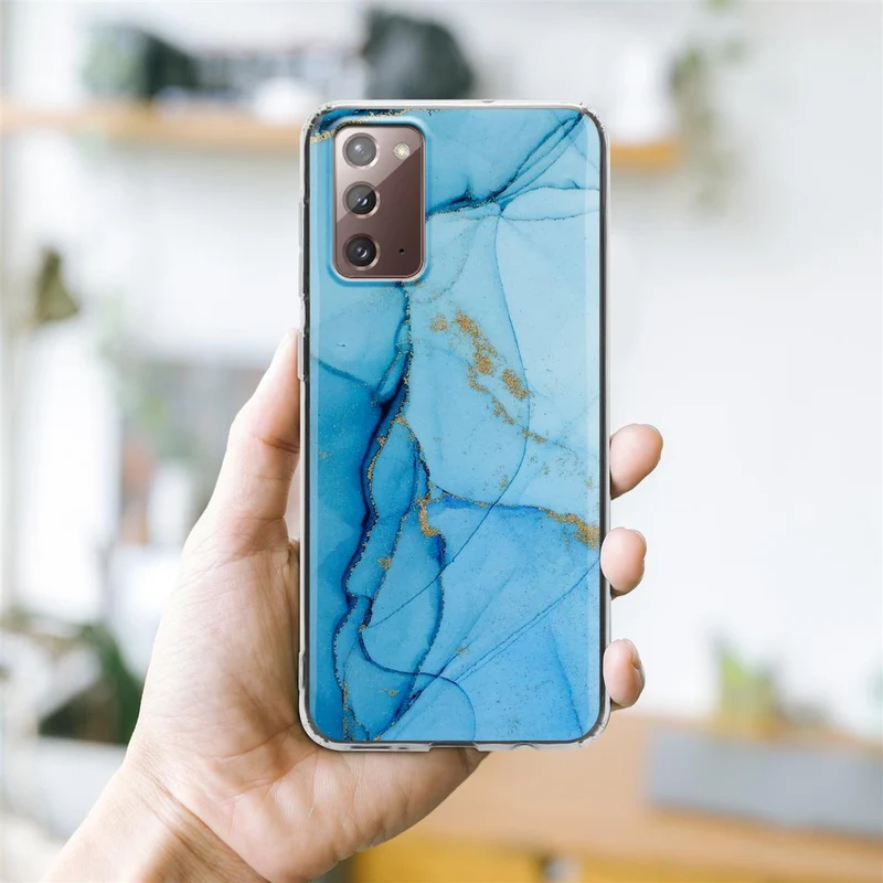 Cadorabo Hülle kompatibel mit Samsung Galaxy NOTE 20 Schutzhülle aus TPU Silikon mit Muster Mosaik