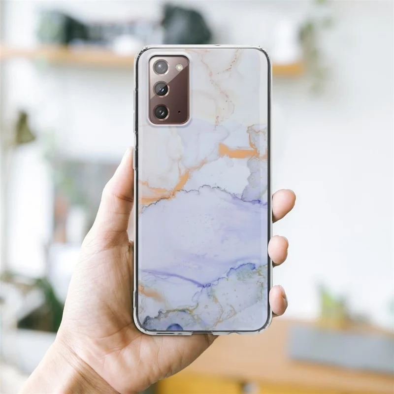 Cadorabo Hülle kompatibel mit Samsung Galaxy NOTE 20 Schutzhülle aus TPU Silikon mit Muster Mosaik