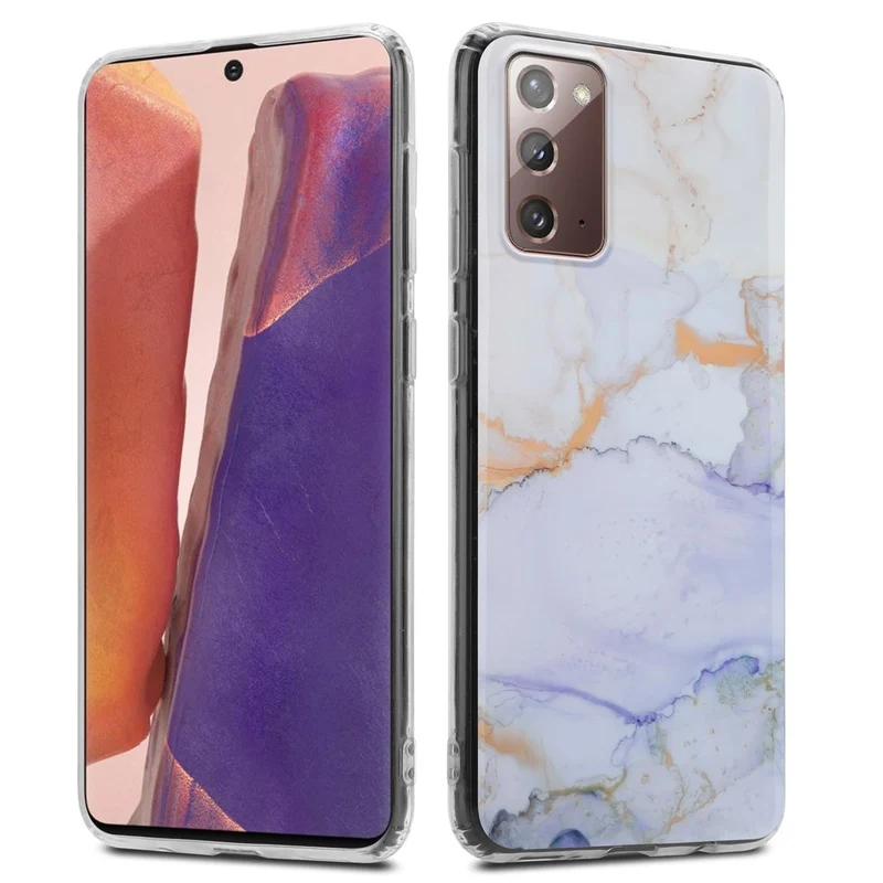 Cadorabo Hülle kompatibel mit Samsung Galaxy NOTE 20 Schutzhülle aus TPU Silikon mit Muster Mosaik