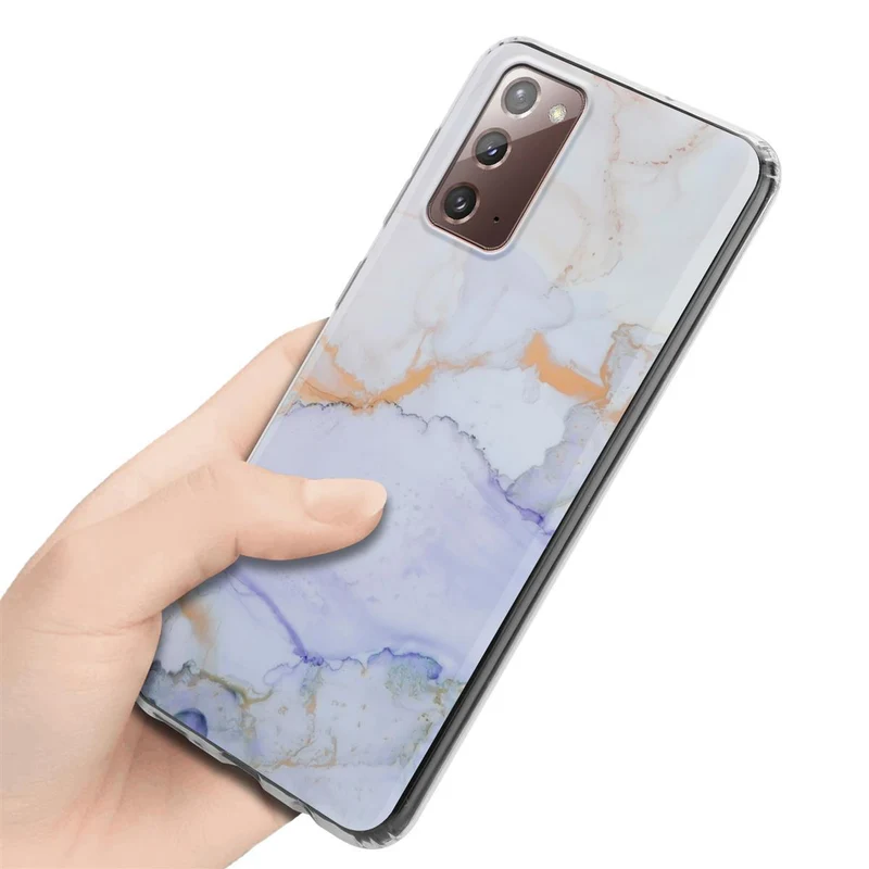 Cadorabo Hülle kompatibel mit Samsung Galaxy NOTE 20 Schutzhülle aus TPU Silikon mit Muster Mosaik