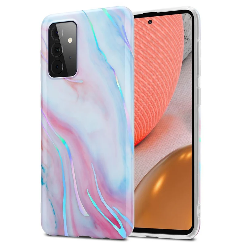 Cadorabo Hülle kompatibel mit Samsung Galaxy A72 4G / 5G Schutzhülle aus TPU Silikon mit Muster Mosaik