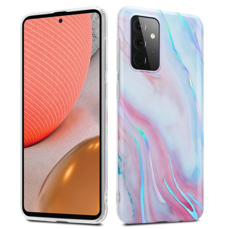Cadorabo Hülle kompatibel mit Samsung Galaxy A72 4G / 5G Schutzhülle aus TPU Silikon mit Muster Mosaik