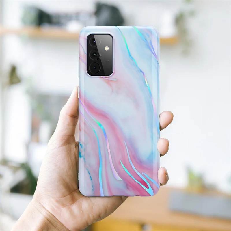 Cadorabo Hülle kompatibel mit Samsung Galaxy A72 4G / 5G Schutzhülle aus TPU Silikon mit Muster Mosaik