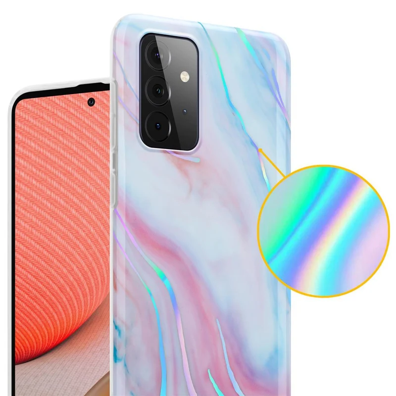 Cadorabo Hülle kompatibel mit Samsung Galaxy A72 4G / 5G Schutzhülle aus TPU Silikon mit Muster Mosaik