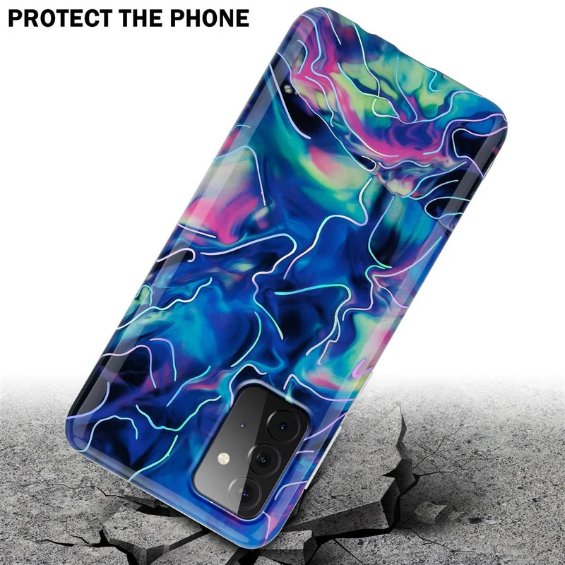 Cadorabo Hülle kompatibel mit Samsung Galaxy A72 4G / 5G Schutzhülle aus TPU Silikon mit Muster Mosaik