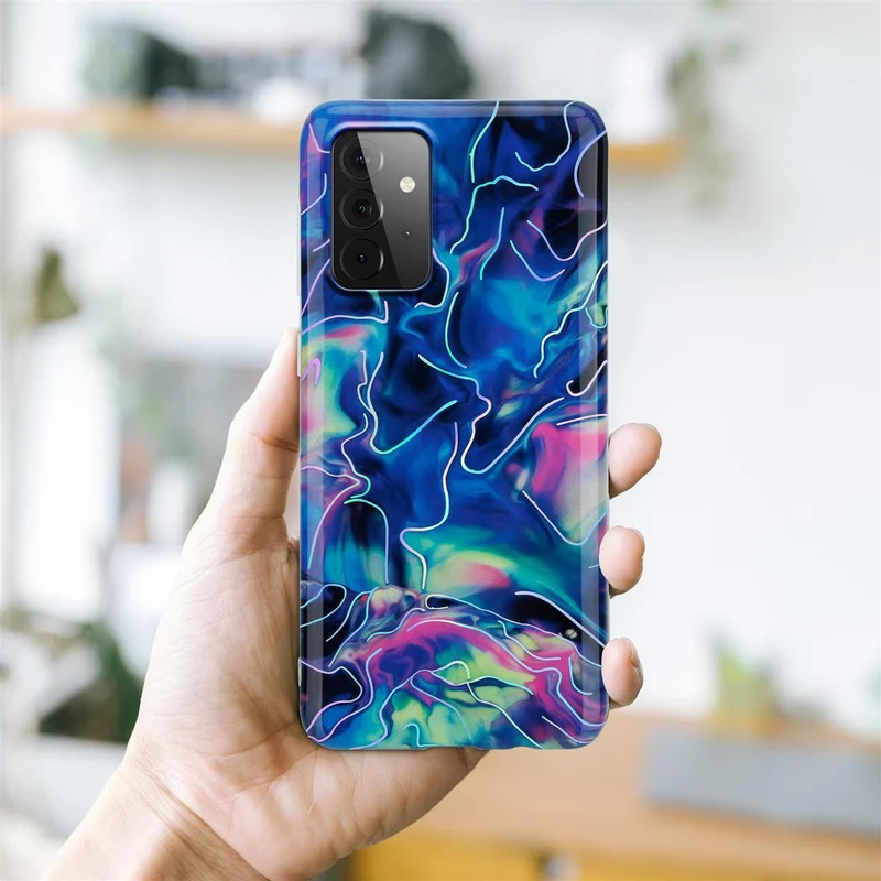 Cadorabo Hülle kompatibel mit Samsung Galaxy A72 4G / 5G Schutzhülle aus TPU Silikon mit Muster Mosaik