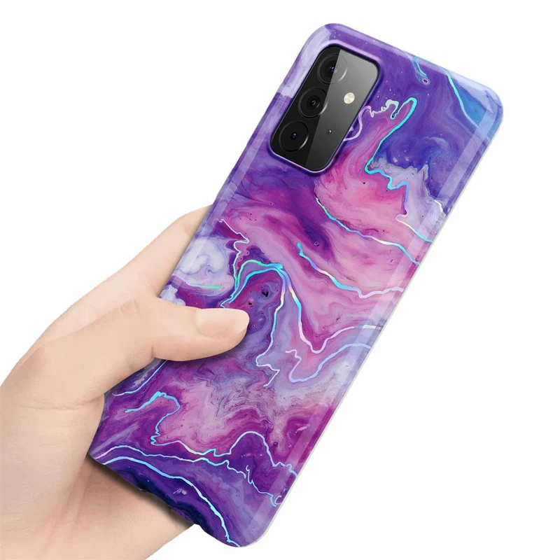 Cadorabo Hülle kompatibel mit Samsung Galaxy A72 4G / 5G Schutzhülle aus TPU Silikon mit Muster Mosaik