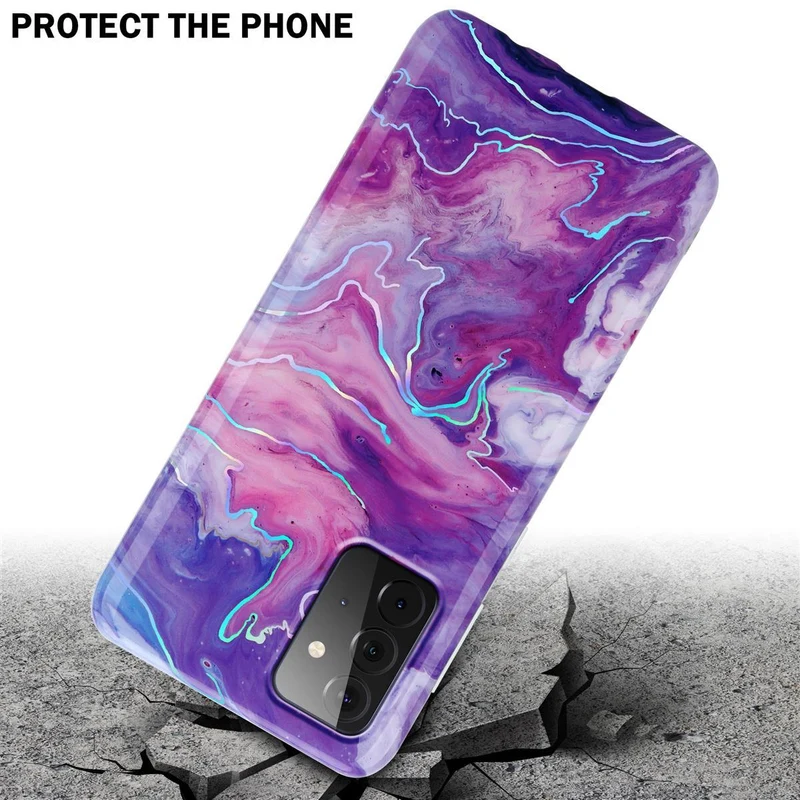 Cadorabo Hülle kompatibel mit Samsung Galaxy A72 4G / 5G Schutzhülle aus TPU Silikon mit Muster Mosaik
