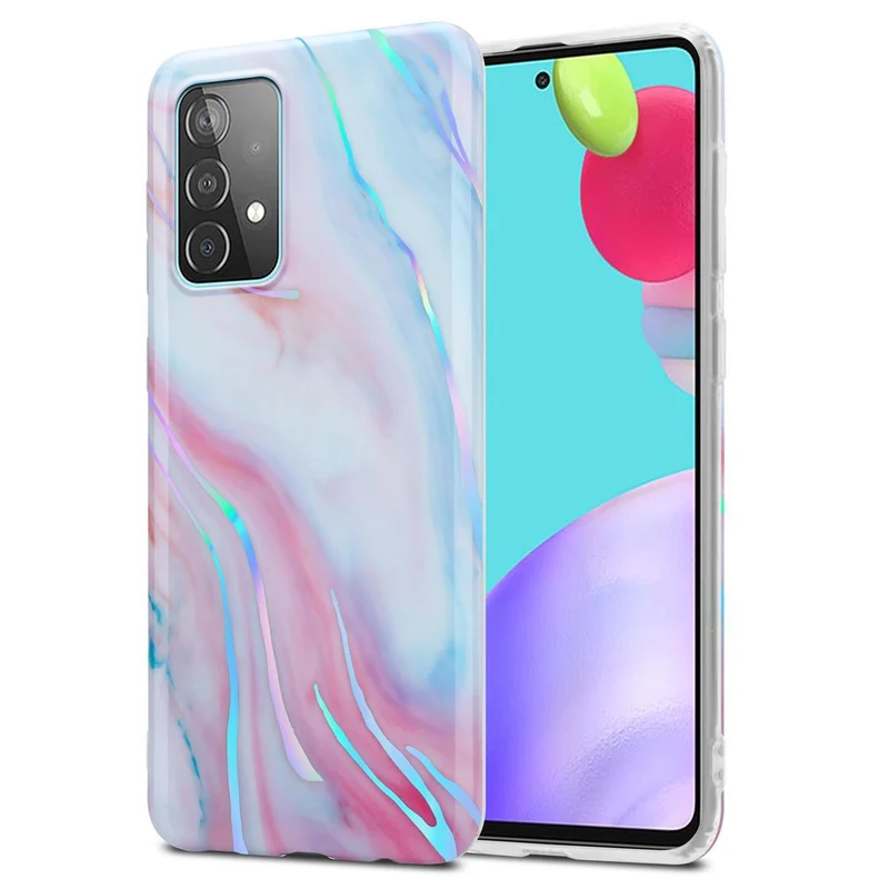Cadorabo Hülle kompatibel mit Samsung Galaxy A52 (4G / 5G) / A52s Schutzhülle aus TPU Silikon mit Muster Mosaik