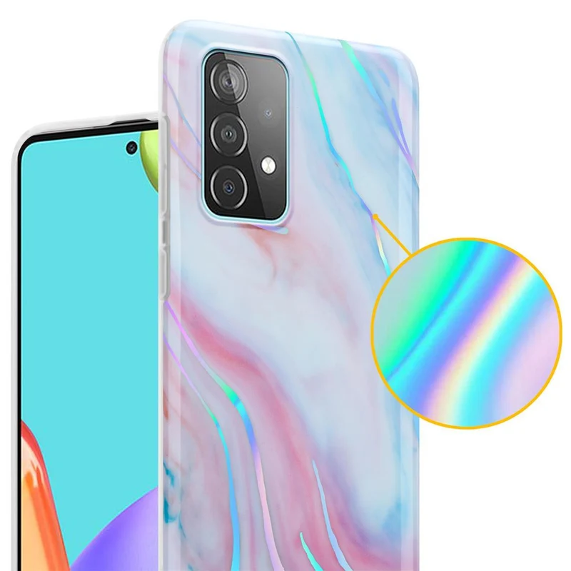 Cadorabo Hülle kompatibel mit Samsung Galaxy A52 (4G / 5G) / A52s Schutzhülle aus TPU Silikon mit Muster Mosaik