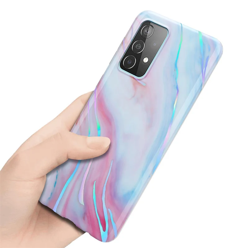 Cadorabo Hülle kompatibel mit Samsung Galaxy A52 (4G / 5G) / A52s Schutzhülle aus TPU Silikon mit Muster Mosaik