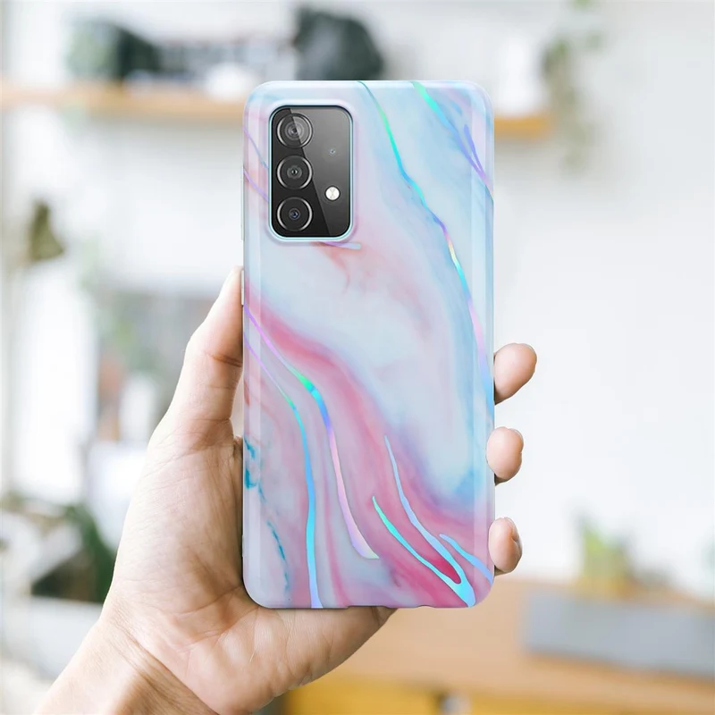 Cadorabo Hülle kompatibel mit Samsung Galaxy A52 (4G / 5G) / A52s Schutzhülle aus TPU Silikon mit Muster Mosaik