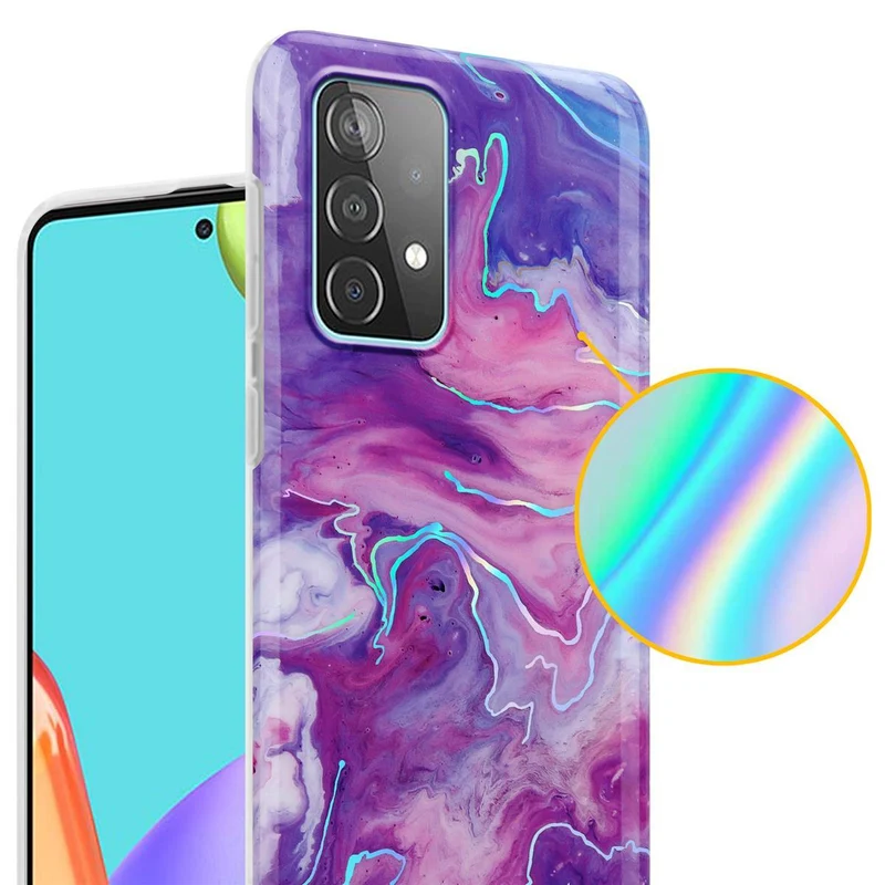 Cadorabo Hülle kompatibel mit Samsung Galaxy A52 (4G / 5G) / A52s Schutzhülle aus TPU Silikon mit Muster Mosaik